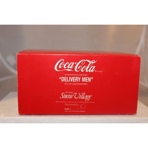 Dept 56 Snow Village - Coca Cola Delivery Men - Picture 2 of 6